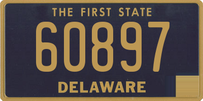DE license plate 60897