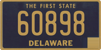 DE license plate 60898