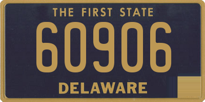 DE license plate 60906