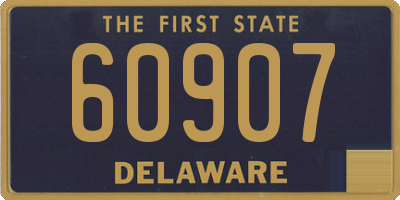 DE license plate 60907