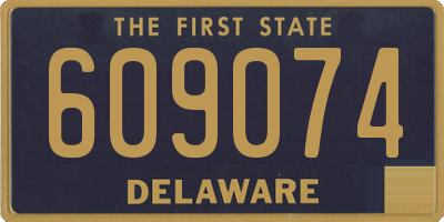 DE license plate 609074