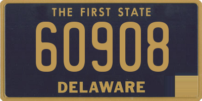 DE license plate 60908