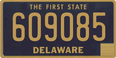DE license plate 609085