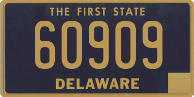 DE license plate 60909