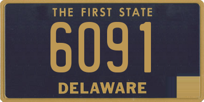 DE license plate 6091