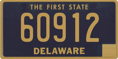 DE license plate 60912
