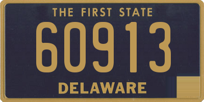 DE license plate 60913