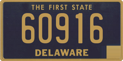 DE license plate 60916