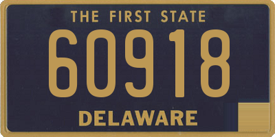 DE license plate 60918