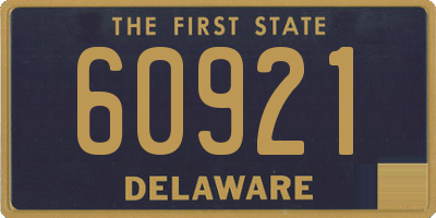 DE license plate 60921