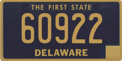 DE license plate 60922