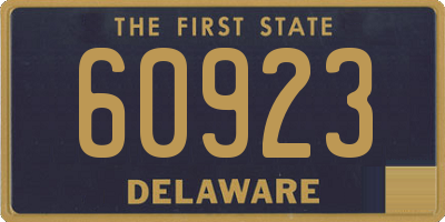 DE license plate 60923