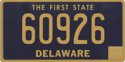 DE license plate 60926
