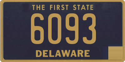 DE license plate 6093