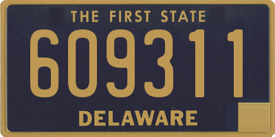 DE license plate 609311