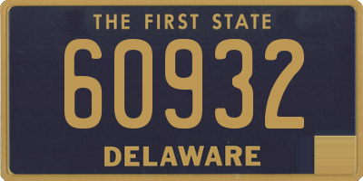 DE license plate 60932