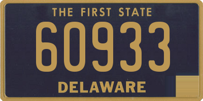 DE license plate 60933