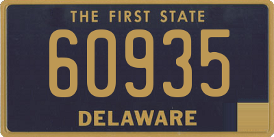 DE license plate 60935