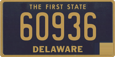 DE license plate 60936