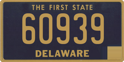 DE license plate 60939