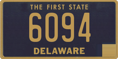 DE license plate 6094