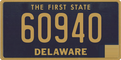 DE license plate 60940