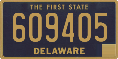 DE license plate 609405