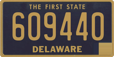 DE license plate 609440