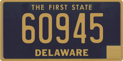 DE license plate 60945