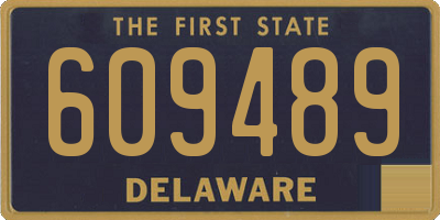 DE license plate 609489