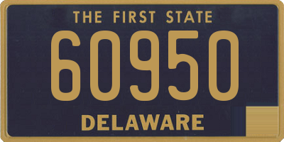 DE license plate 60950