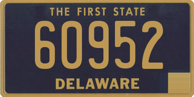 DE license plate 60952