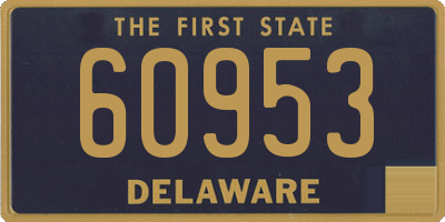 DE license plate 60953