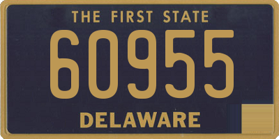 DE license plate 60955