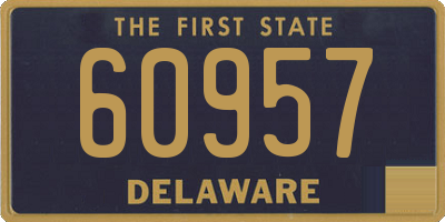 DE license plate 60957