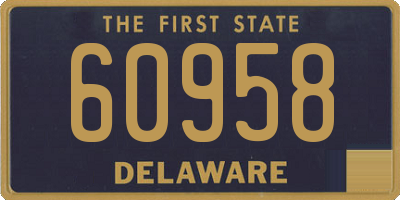 DE license plate 60958