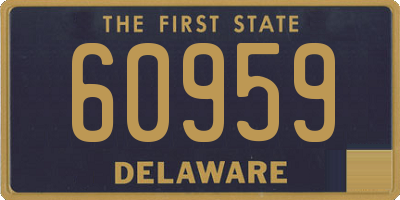 DE license plate 60959