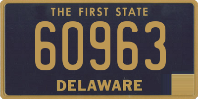 DE license plate 60963