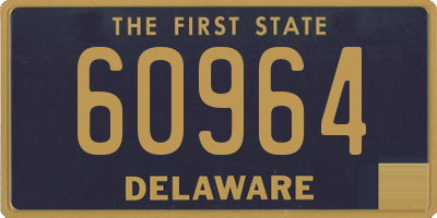 DE license plate 60964