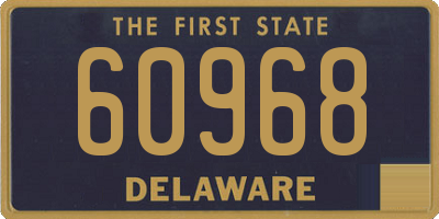 DE license plate 60968