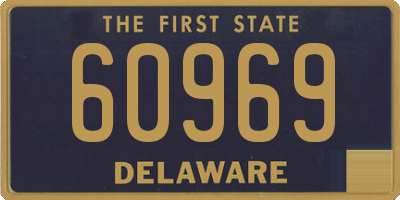 DE license plate 60969