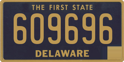 DE license plate 609696