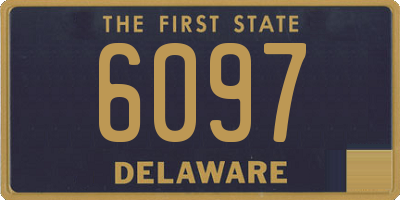 DE license plate 6097