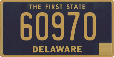 DE license plate 60970