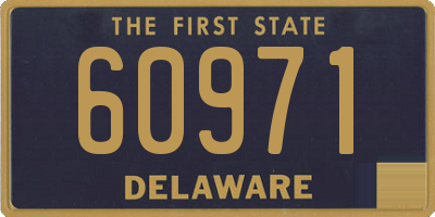 DE license plate 60971