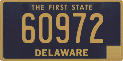 DE license plate 60972