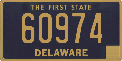 DE license plate 60974