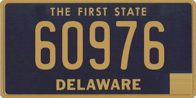 DE license plate 60976