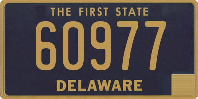 DE license plate 60977