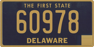 DE license plate 60978